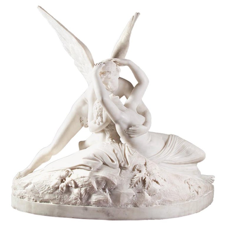 Psyche Revived by Cupid's Kiss Sculpture For Sale at 1stDibs | psyche  revived by cupid's kiss replica, eros and psyche statue, cupid and psyche  statue