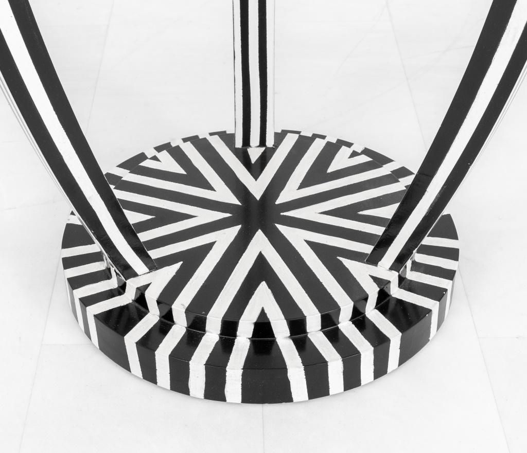 20th Century Psychedelic Dazzle Camouflage Center Table