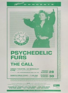 Psychedelic Furs - The Greek Theatre Original Poster, 1987