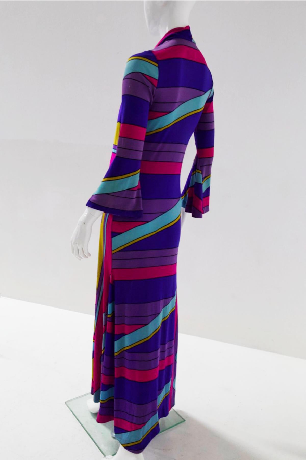 Psychedelic Louis Féraud maxi dress 1