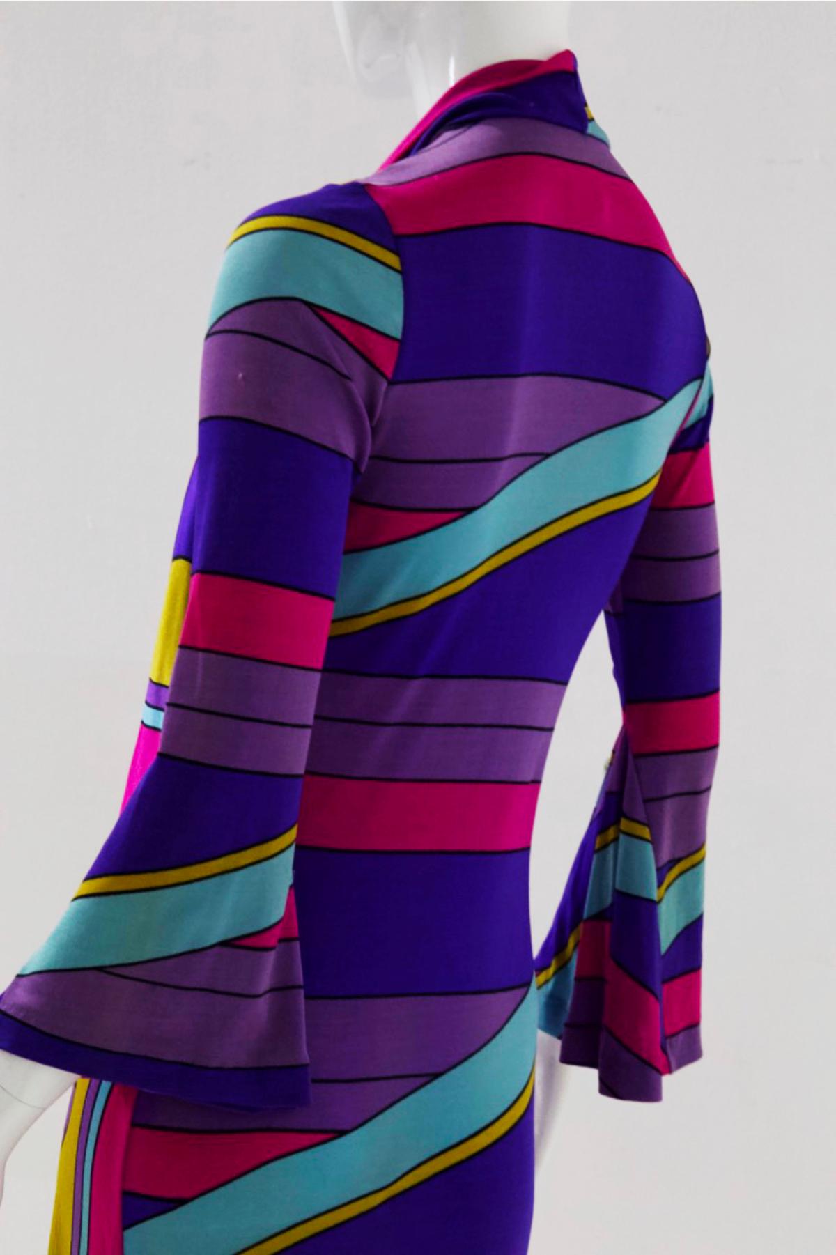 Psychedelic Louis Féraud maxi dress 2
