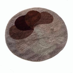 Psychedelic Multi-Color Panton Style High Pile Rya Rug Carpet Desso, Netherlands