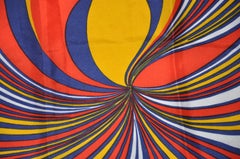 Psychedelic Popping Floral Silk Scarf