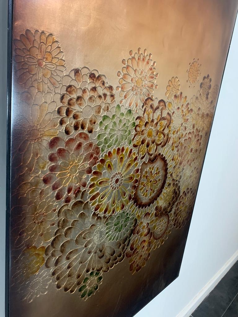 Psychedelic Wood and Acrylic Glass Panel, 1970s For Sale 7