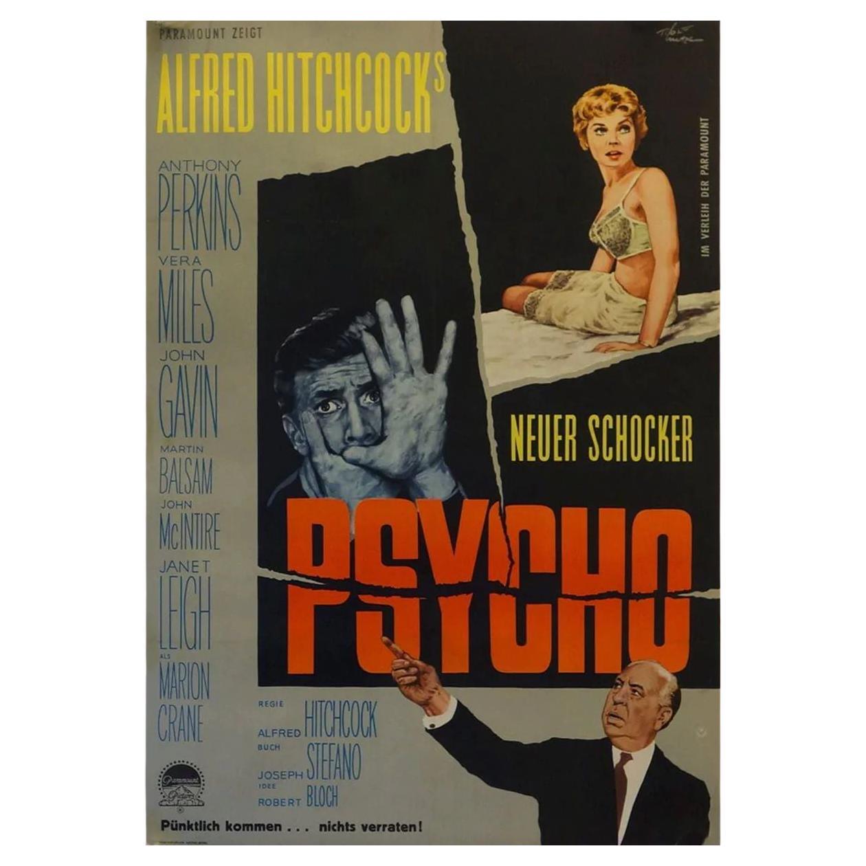 Psycho, Unframed Poster, 1960 For Sale