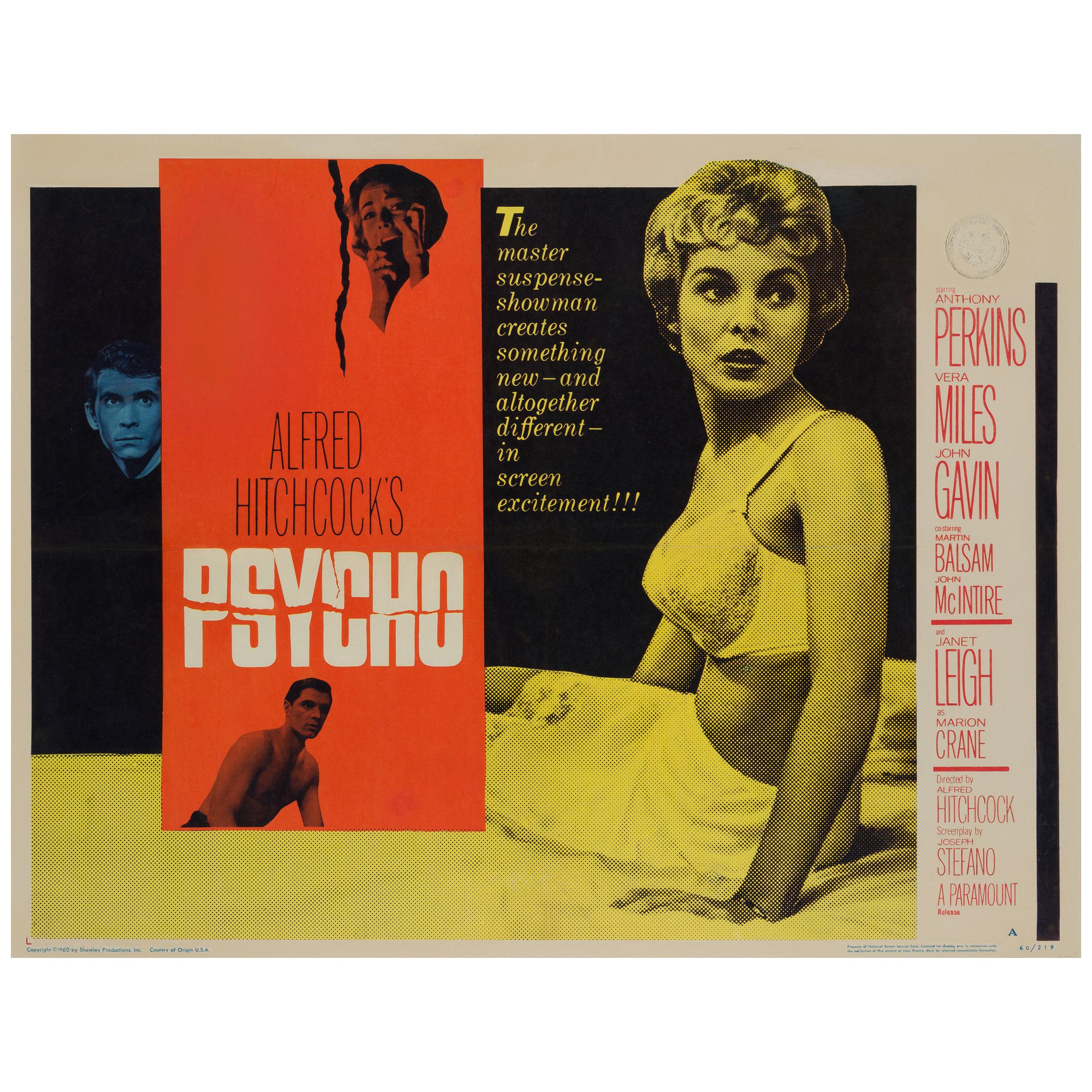 „Psycho“, US-Filmplakat, 1960