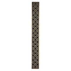 PT/AD/09  pull handle in engraved brass 30cm : Art deco collection