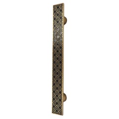 PT/AD/09  pull handle in graviertem Messing 30cm: Art-déco-Kollektion