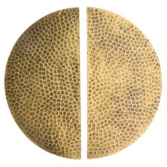 PT/NO/01 Hammered Brass door pull  Ø 20 cm