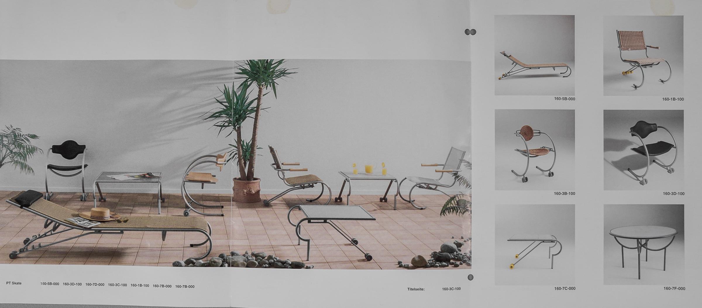 PT Skate Serie Set by Paul Tuttle for Strässle Collection, Chaisellounge + Table en vente 12