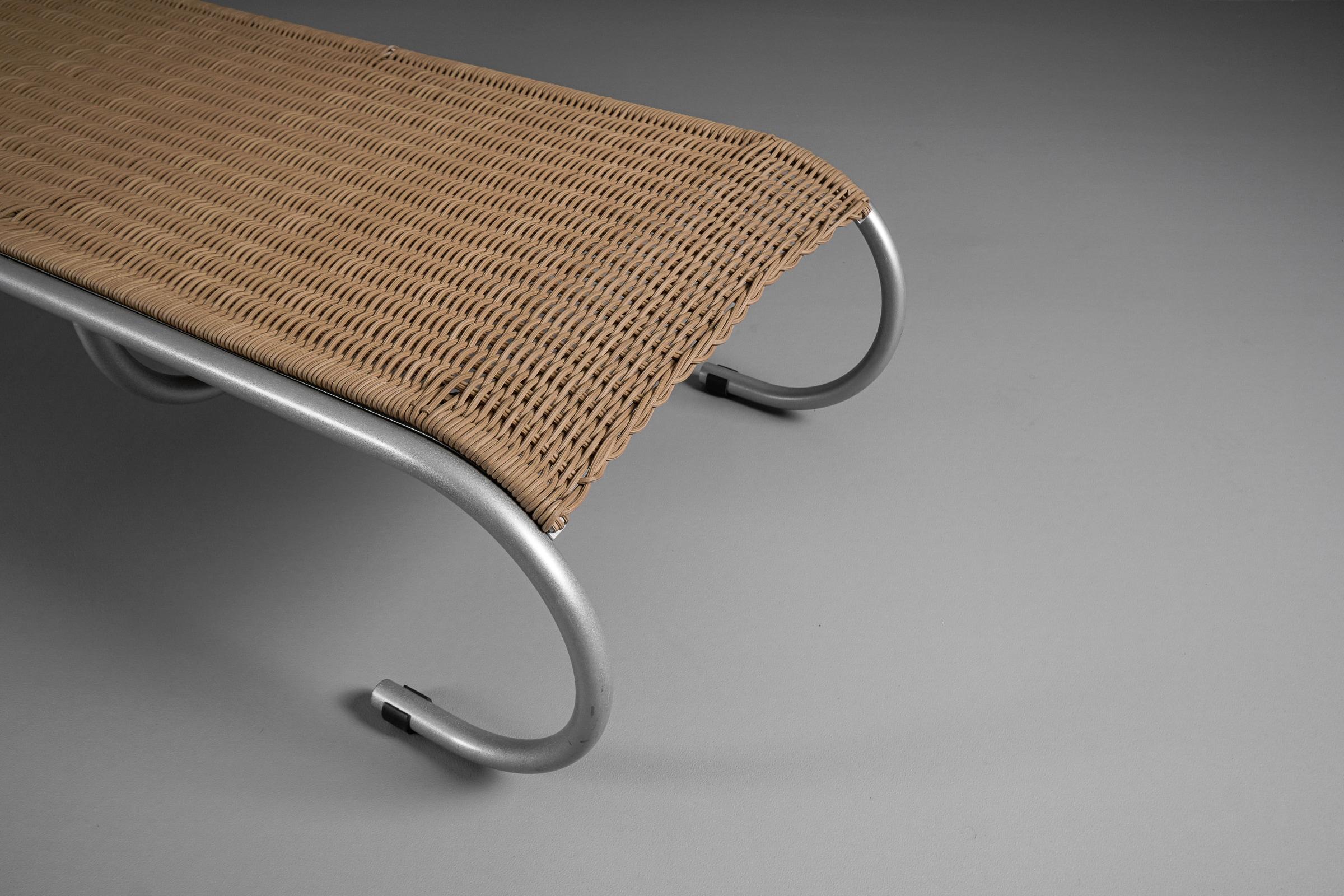Métal PT Skate Serie Set by Paul Tuttle for Strässle Collection, Chaisellounge + Table en vente