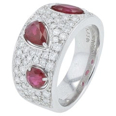 Anillo de rubí PT950 de Mikimoto, 1,63 CTW