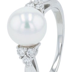 PT950 Mikimoto 8-mm-Perlenring