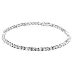 PT950 Platinum Diamond Tennis Bracelet, 5.675ct