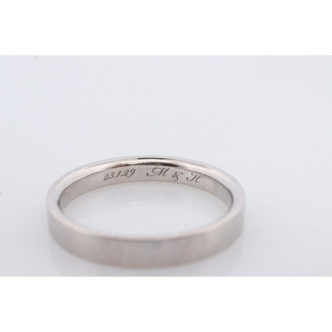 PT950 Tiffany and Co. LOGO band. Platinum Tiffany Company wedding band. For Sale 1