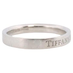 PT950 Tiffany and Co. LOGO band. Platinum Tiffany Company wedding band.