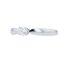 PT950 Tiffany & Co Harmony 0.20 CT Diamond Solitaire Engagement Ring