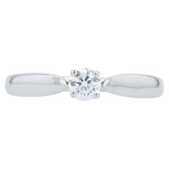 PT950 Tiffany & Co Harmony 0.20 CT Diamond Solitaire Engagement Ring