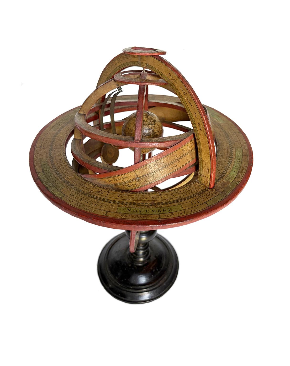 French Ptolemaic Armillary Sphere, Charles-François Delamarche, Parigi, ante 1798 in vendita