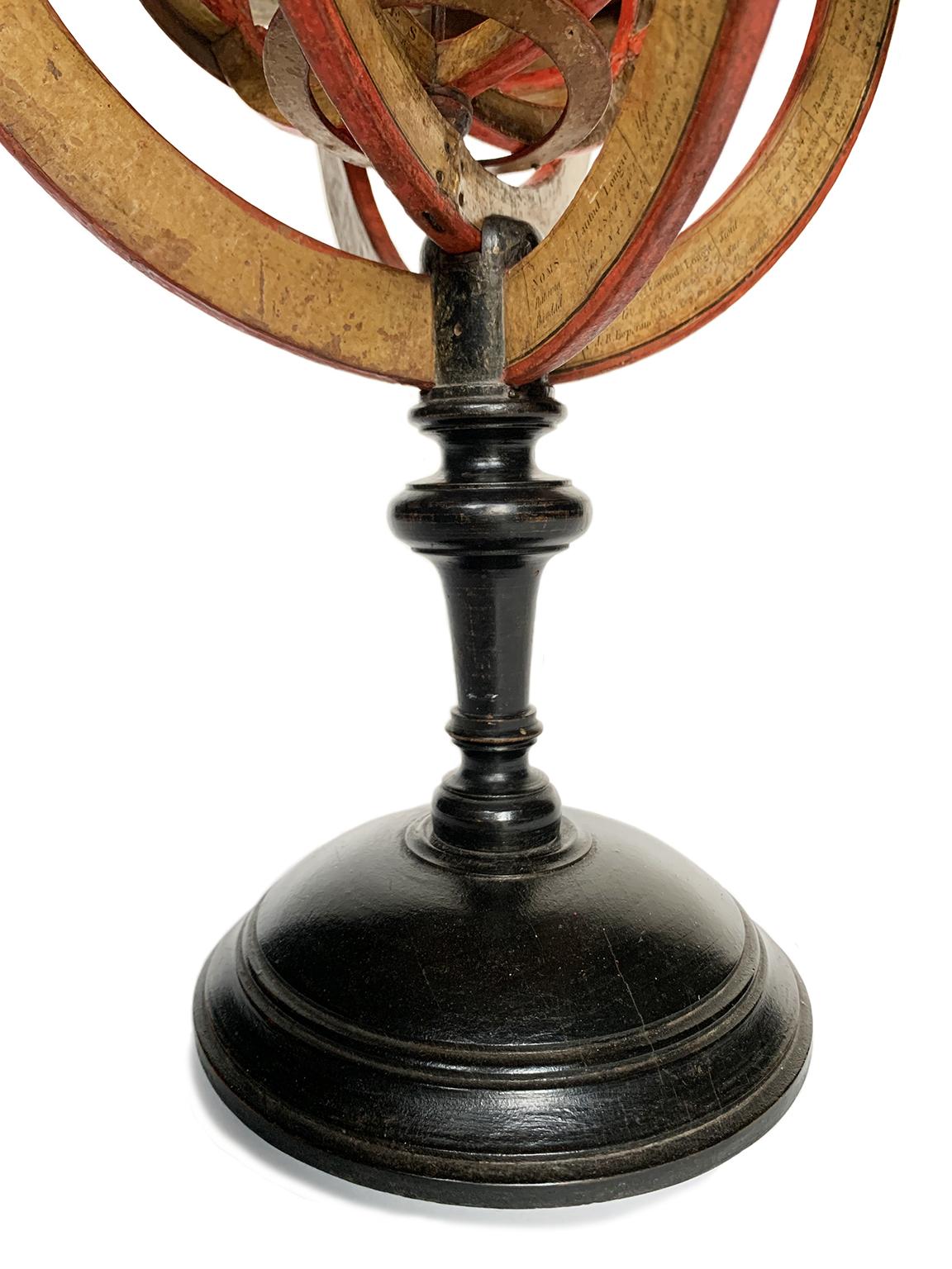 Sphère armillaire ptolémaïque, Charles-François Delamarche, Paris, ante 1798 en vente 2