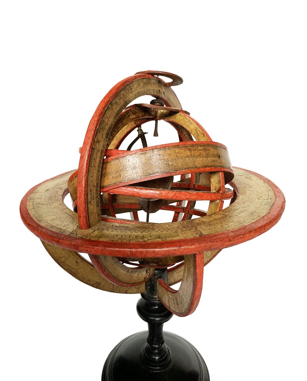 Sphère armillaire ptolémaïque, Charles-François Delamarche, Paris, ante 1798 Bon état - En vente à Milano, IT