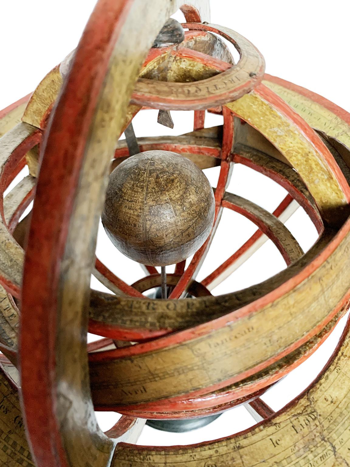 Sphère armillaire ptolémaïque, Charles-François Delamarche, Paris, ante 1798 en vente 1