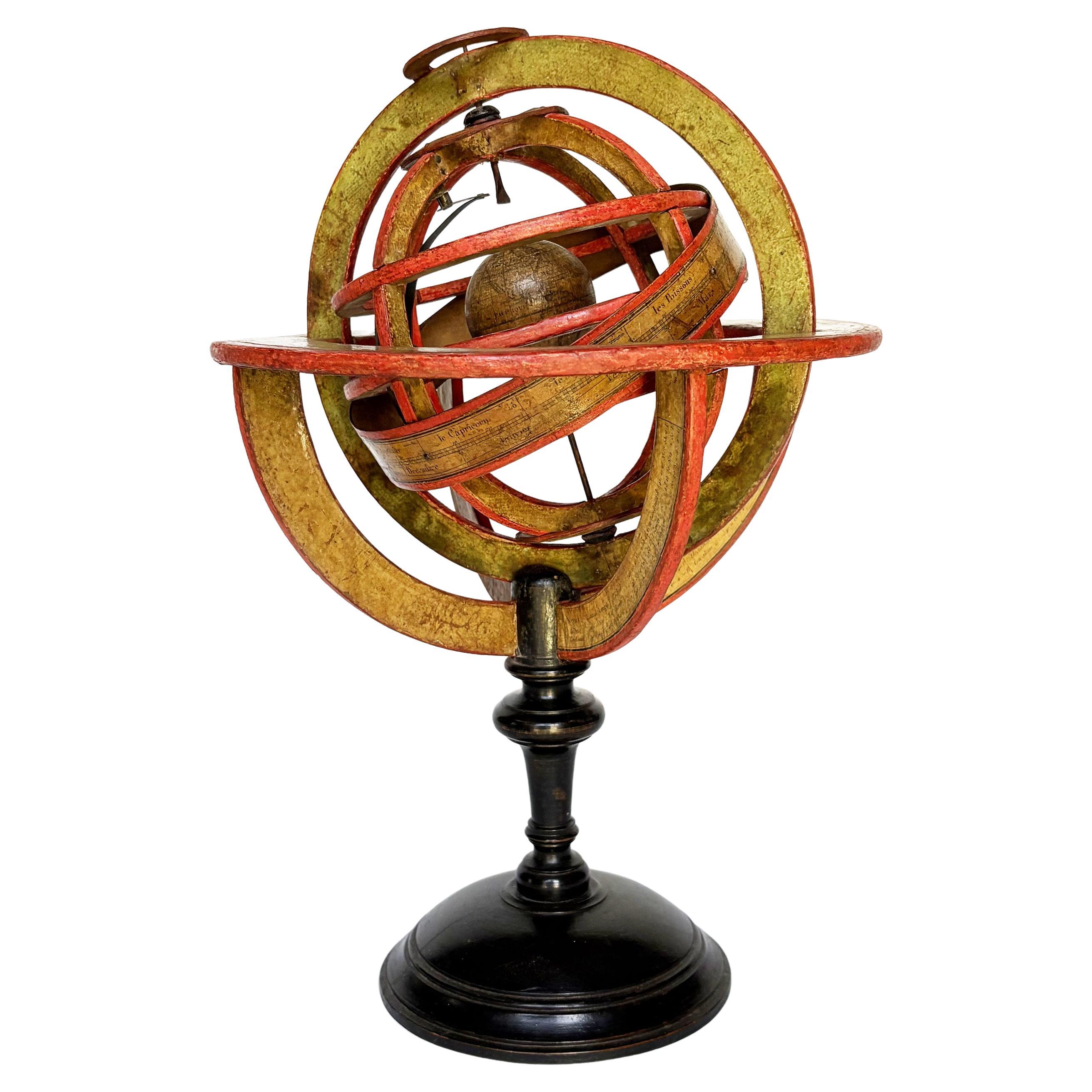 Ptolemaic Armillary Sphere, Charles-François Delamarche, Paris, ante 1798