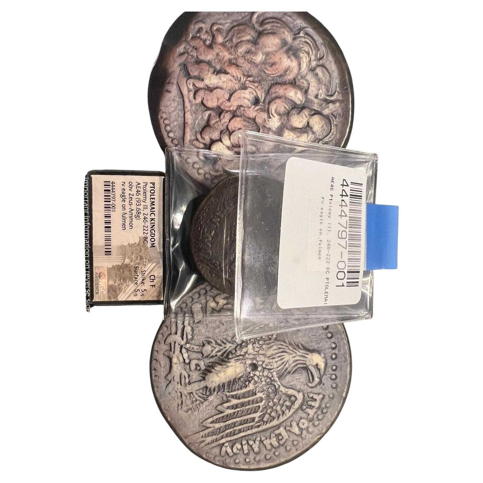 Ptolemy III Bronze Double-Sided Coin 94.5 gr