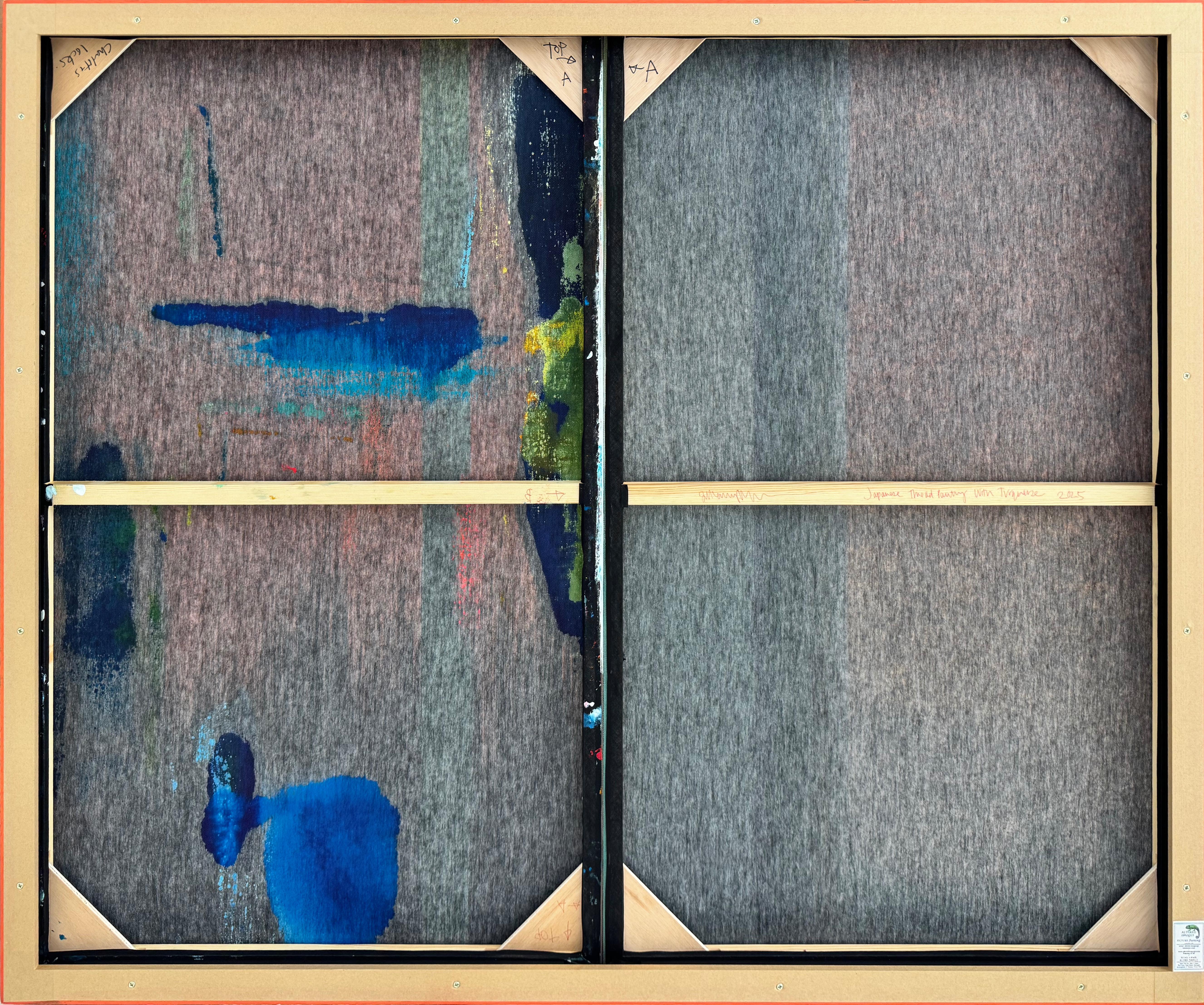 Japanese Thread Painting with Turquoise, 2025, Ptolemy Mann For Sale 1