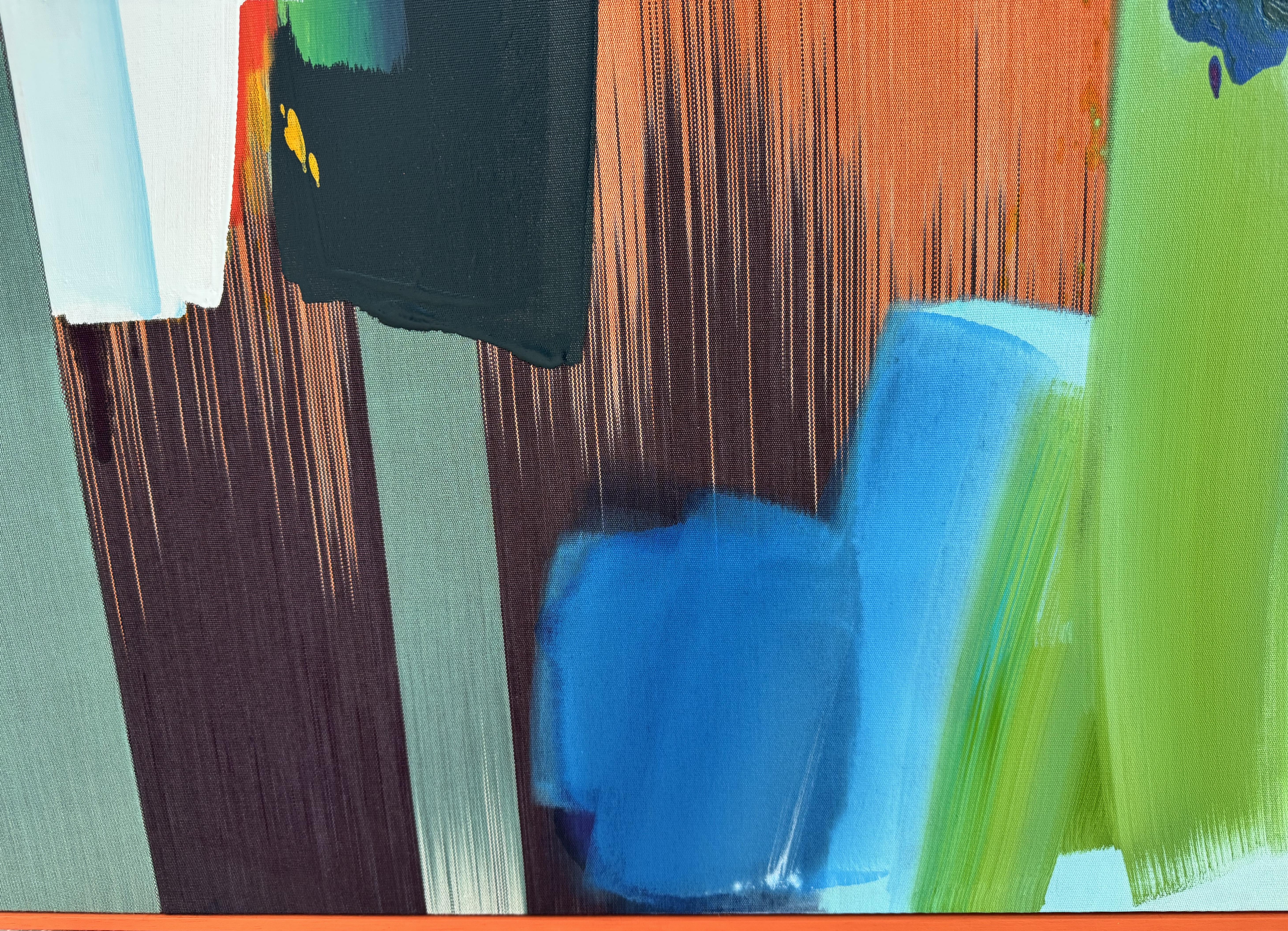 Japanese Thread Painting with Turquoise, 2025, Ptolemy Mann For Sale 3