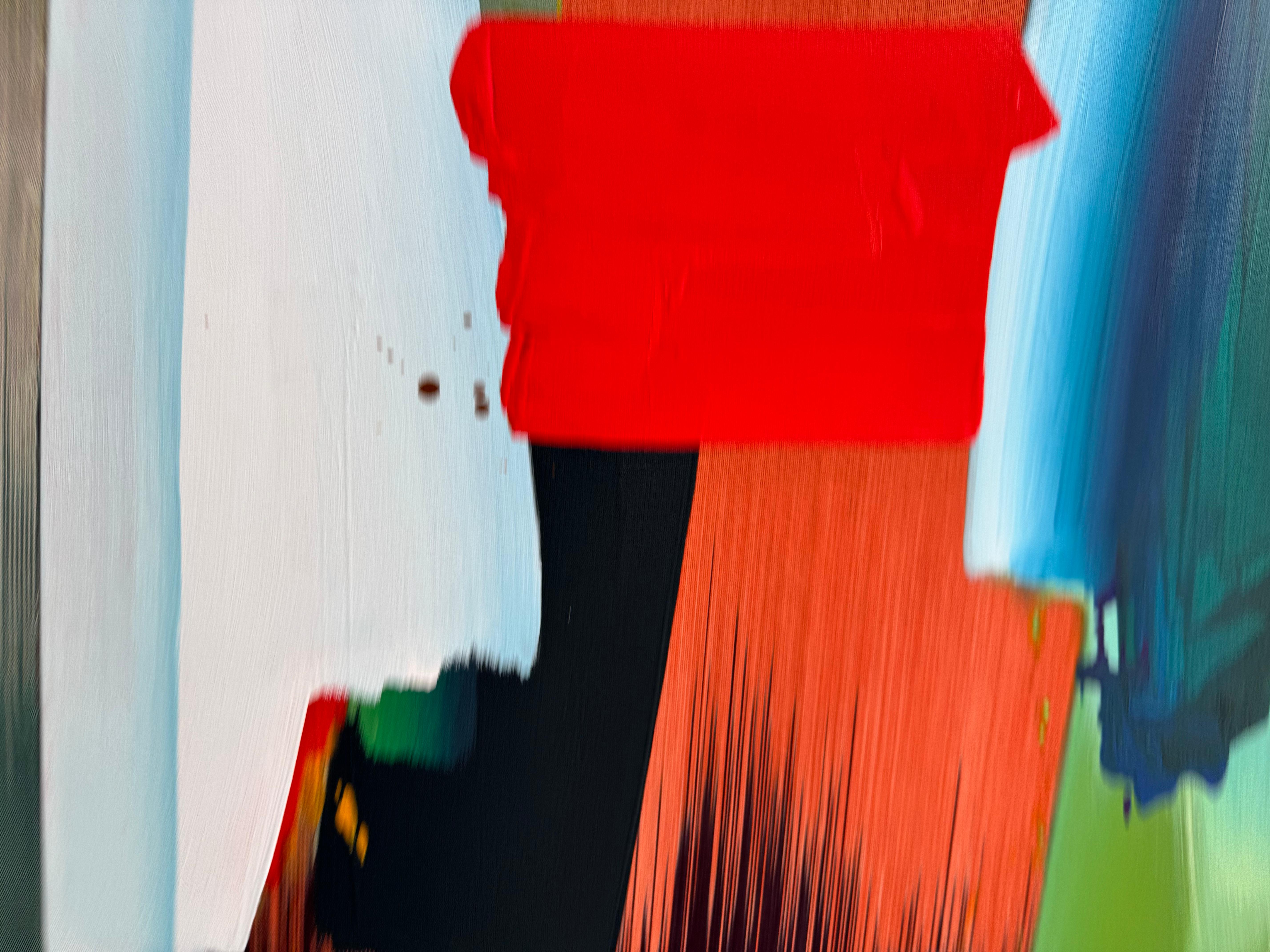 Japanese Thread Painting with Turquoise, 2025, Ptolemy Mann For Sale 5