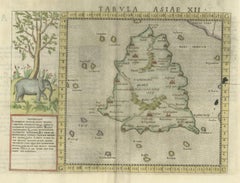 Ptolemy's Map of Asia Depicting the Island of Ceylon, Taprobana (Sri Lanka)
