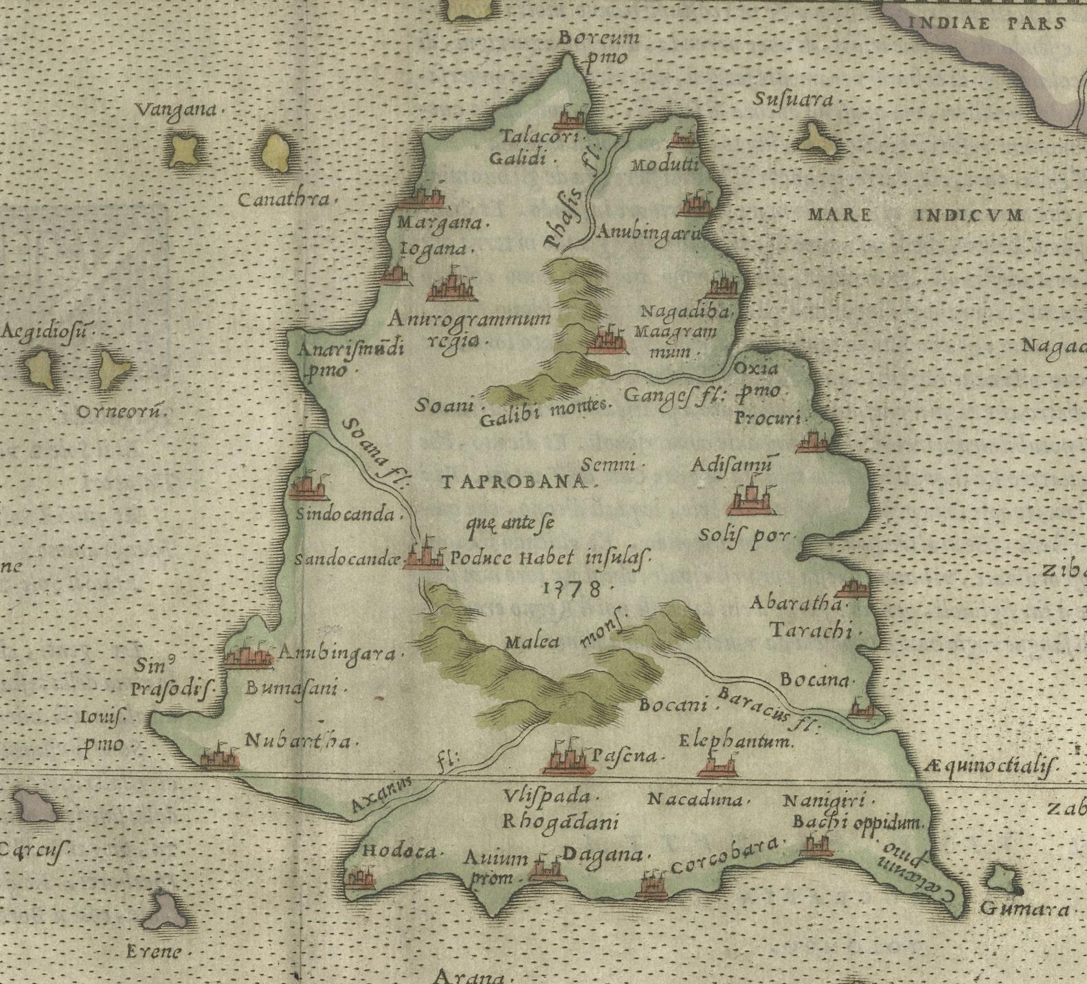 island of ceylon map