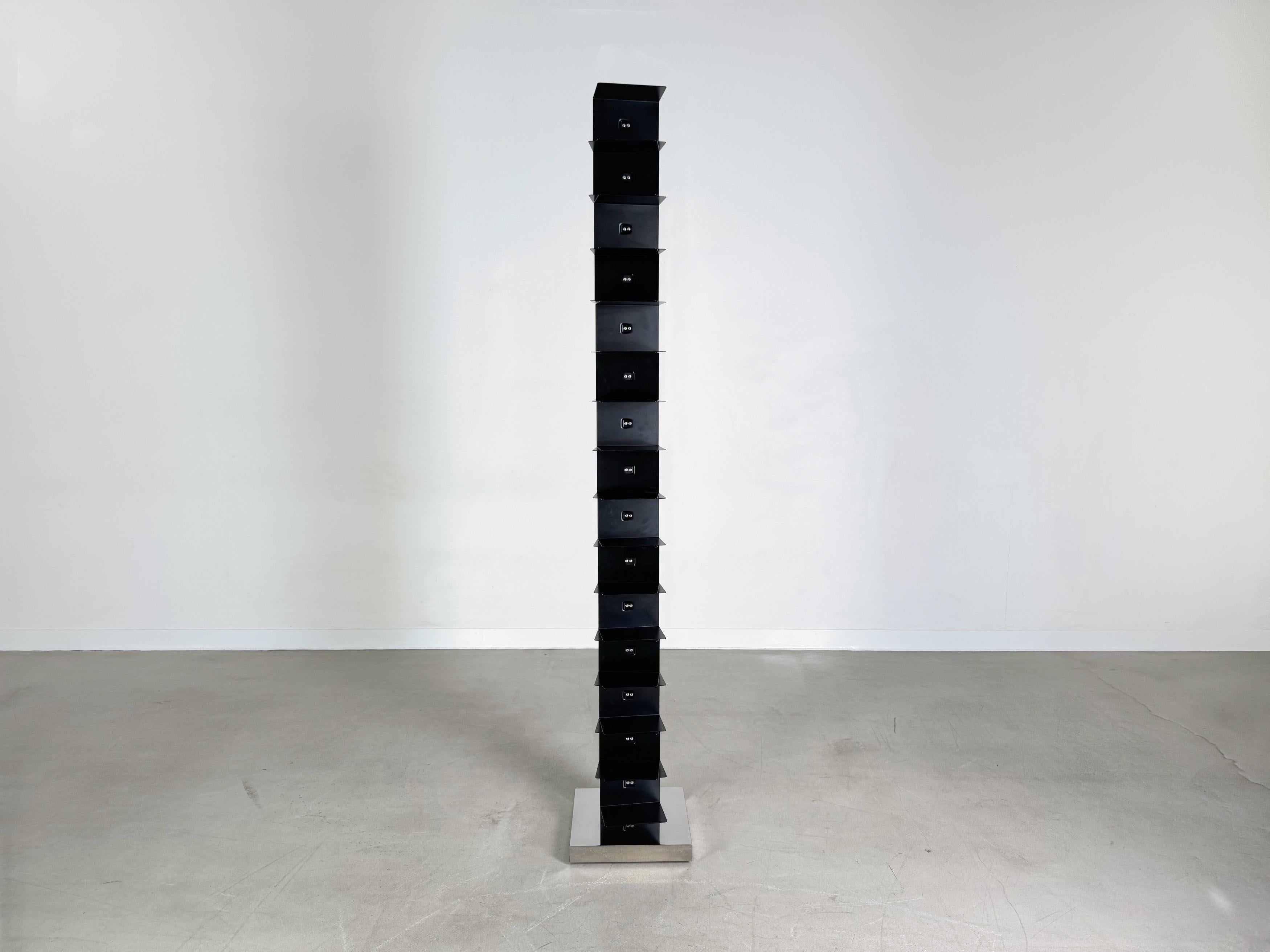 Post-Modern Ptolomeo bookcase book tower Opinion Ciatti Bruno Rainaldi 210cm