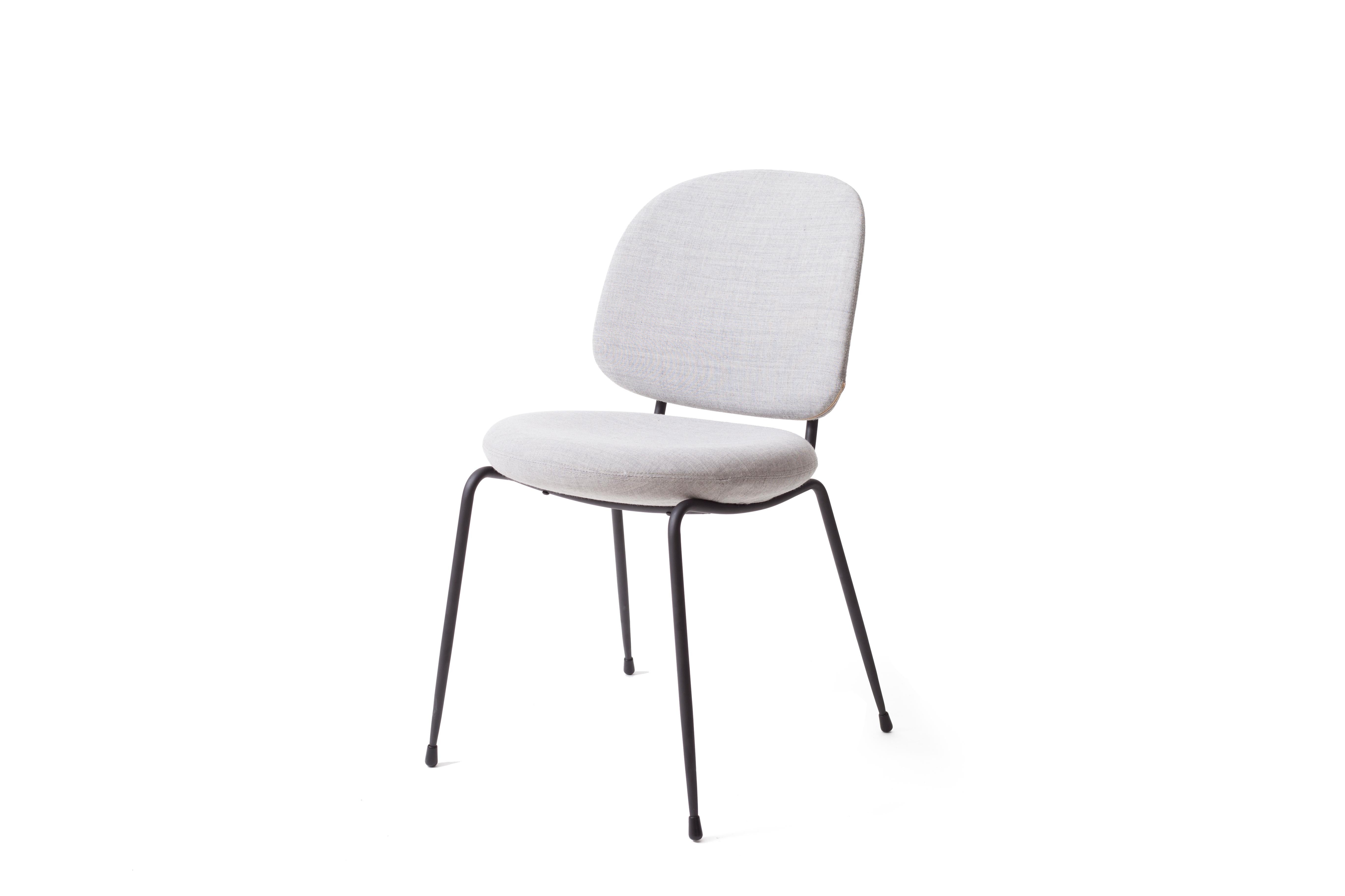 Pu Leather Omega Ice and Steel Dining Chair, Industry In Excellent Condition In New York, NY