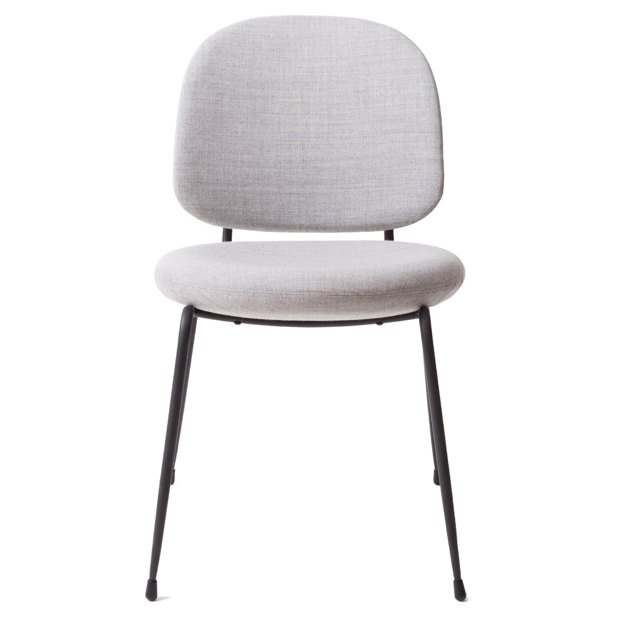 Pu Leather Omega Ice and Steel Dining Chair, Industry