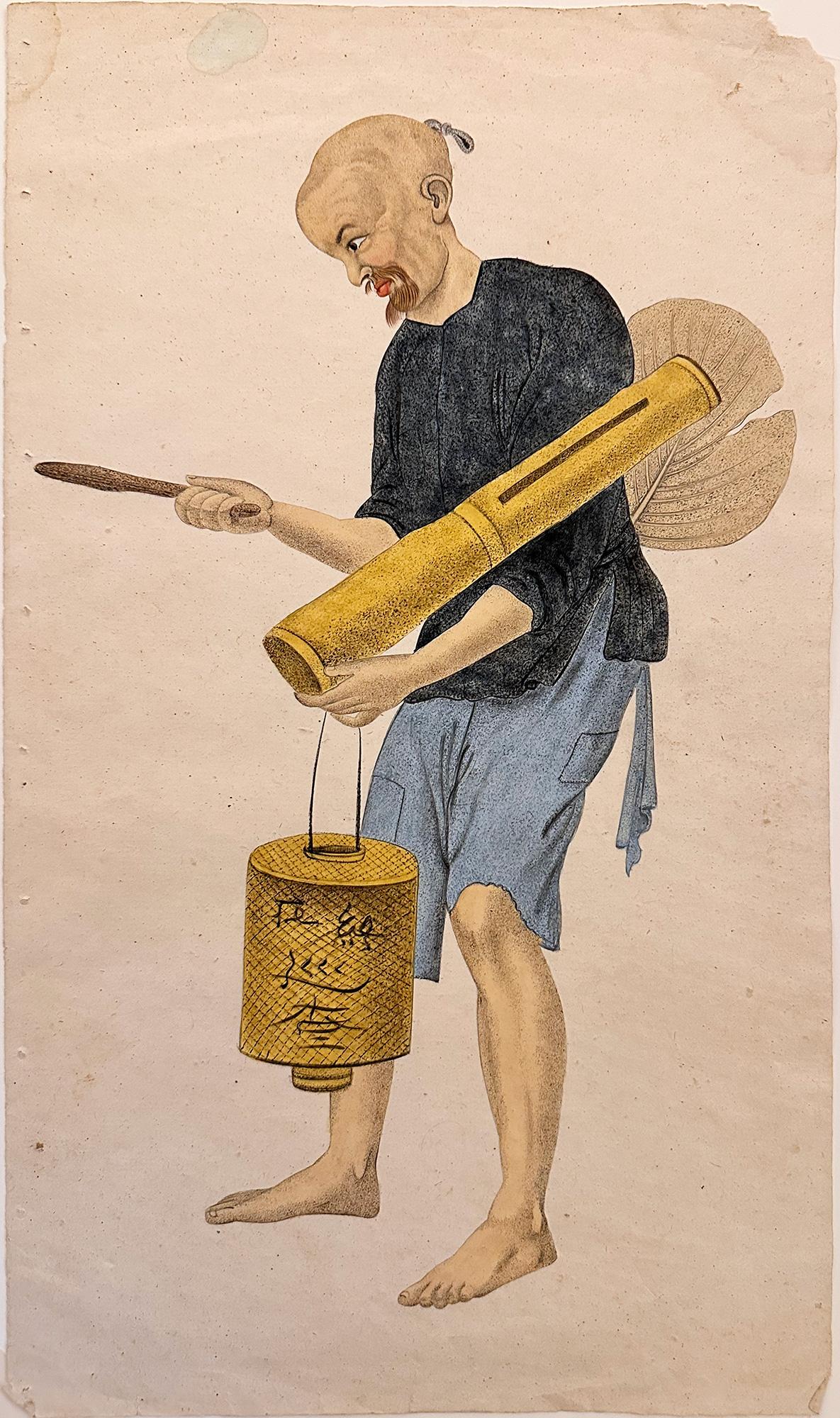Pu Qùa Figurative Print – Ein chinesischer Uhrmacher, aus dem Kostüm Chinas, von G.H. Mason, Engr. John Dadley