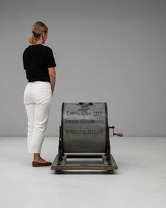 Public Bond Metal Lottery Drum from Brussels Water Company