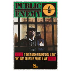 Public Enemy 'It Takes A Nation of Millions' Original Vintage Poster, 1988