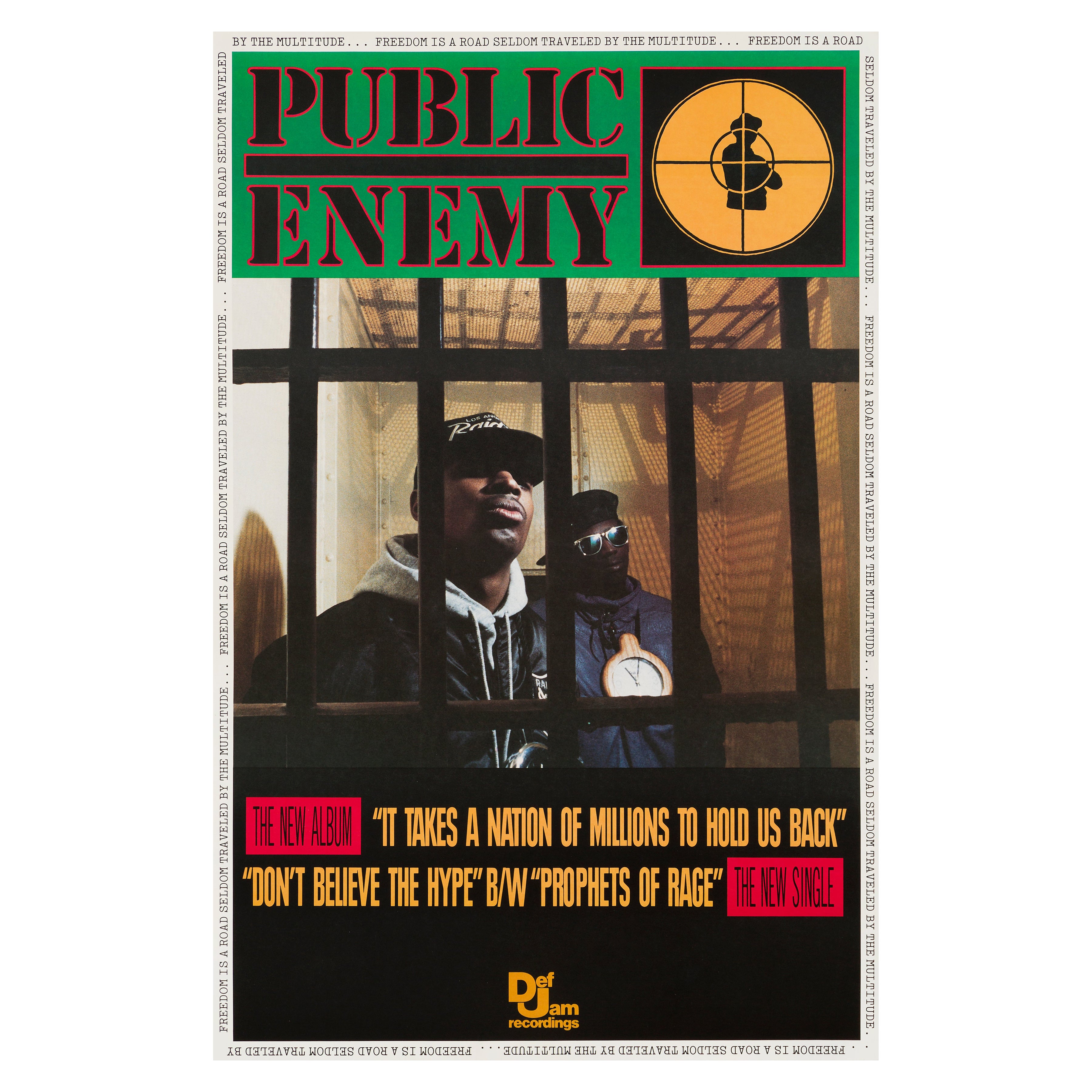 Public Enemy
It Takes A Nation of Millions
Original Vintage Poster, 1988