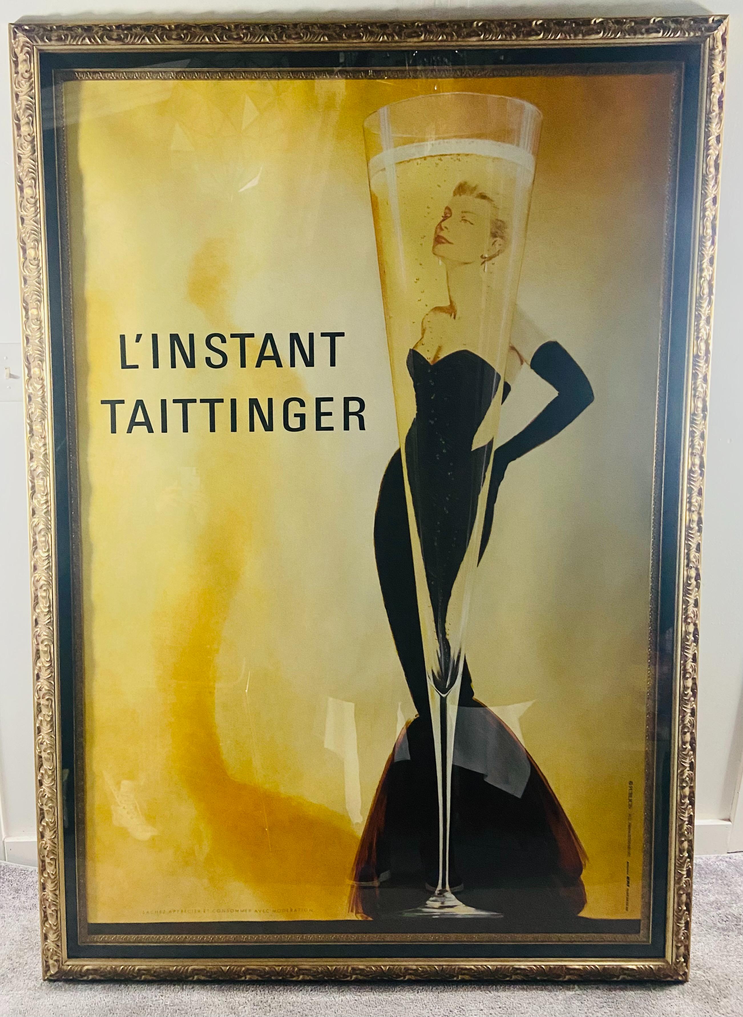 French 1980's Publicic Conseil L'instant Taittinger Poster 1