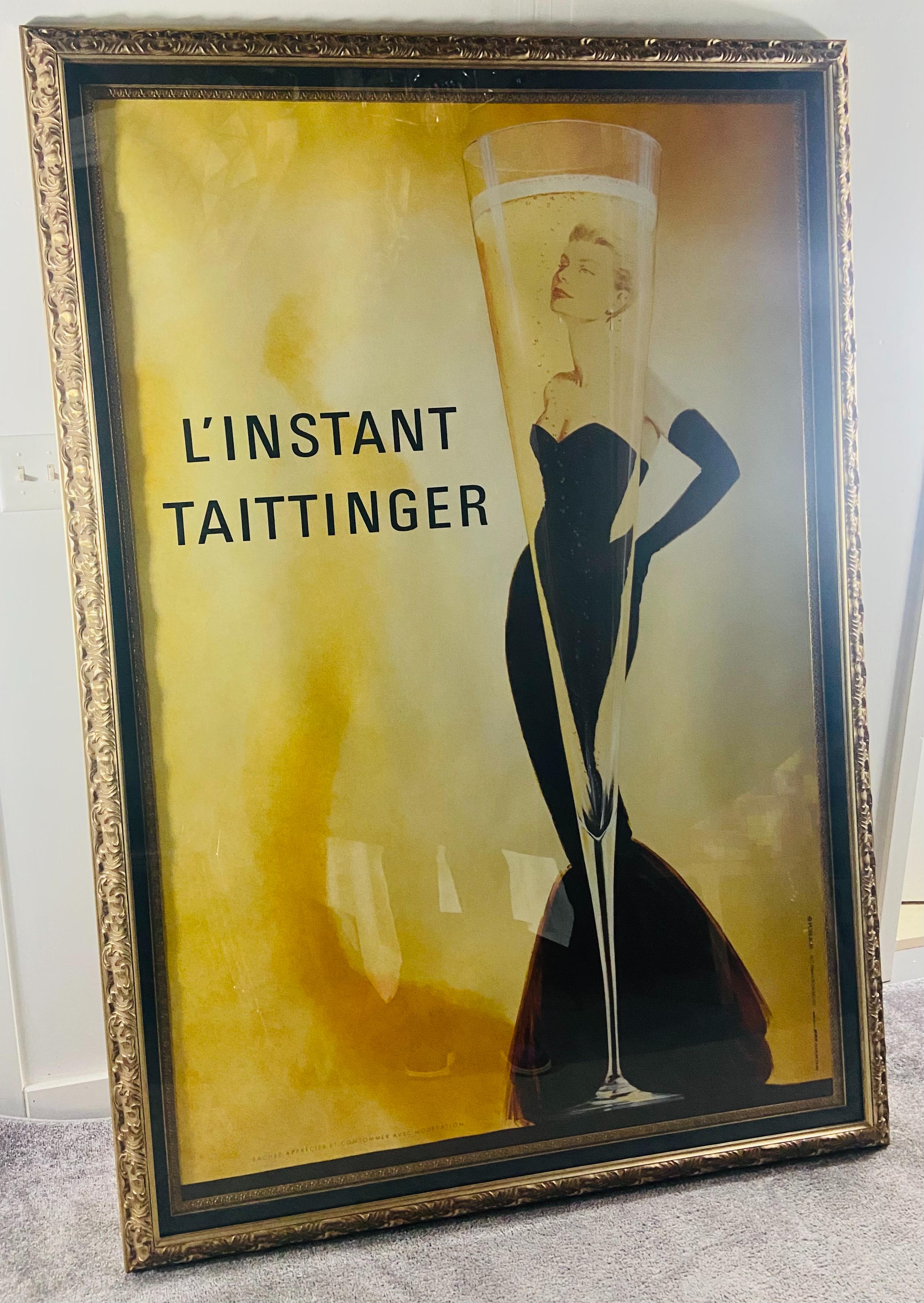 French 1980's Publicic Conseil L'instant Taittinger Poster 2
