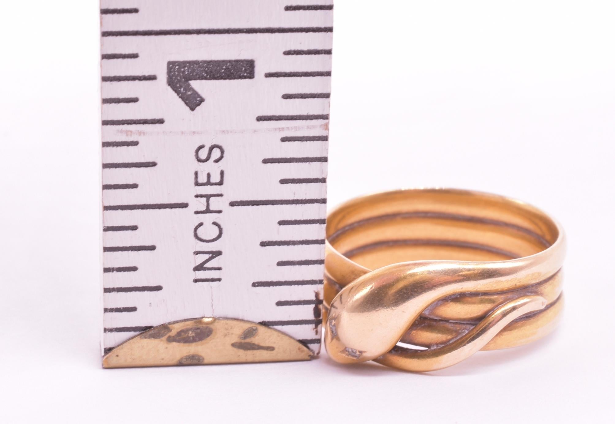 copper snake ring