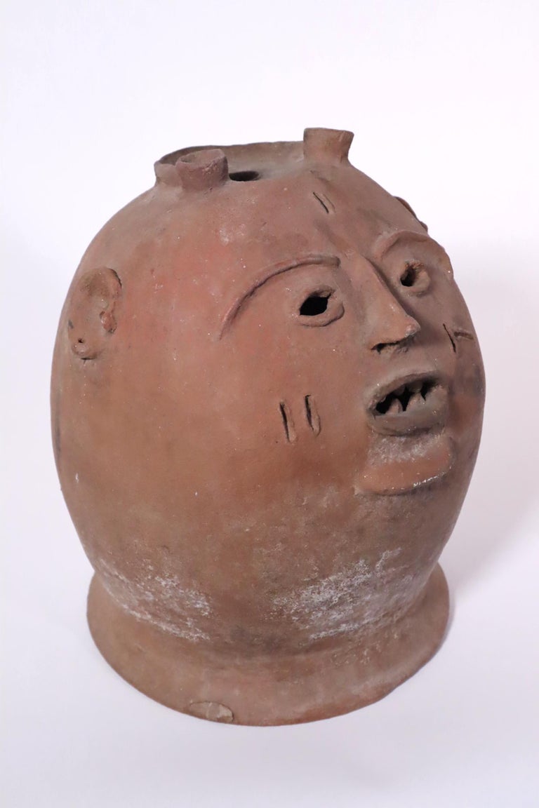 Published Ceramic Head Pot Ewe or Fon People Togo Ghana African Tribal