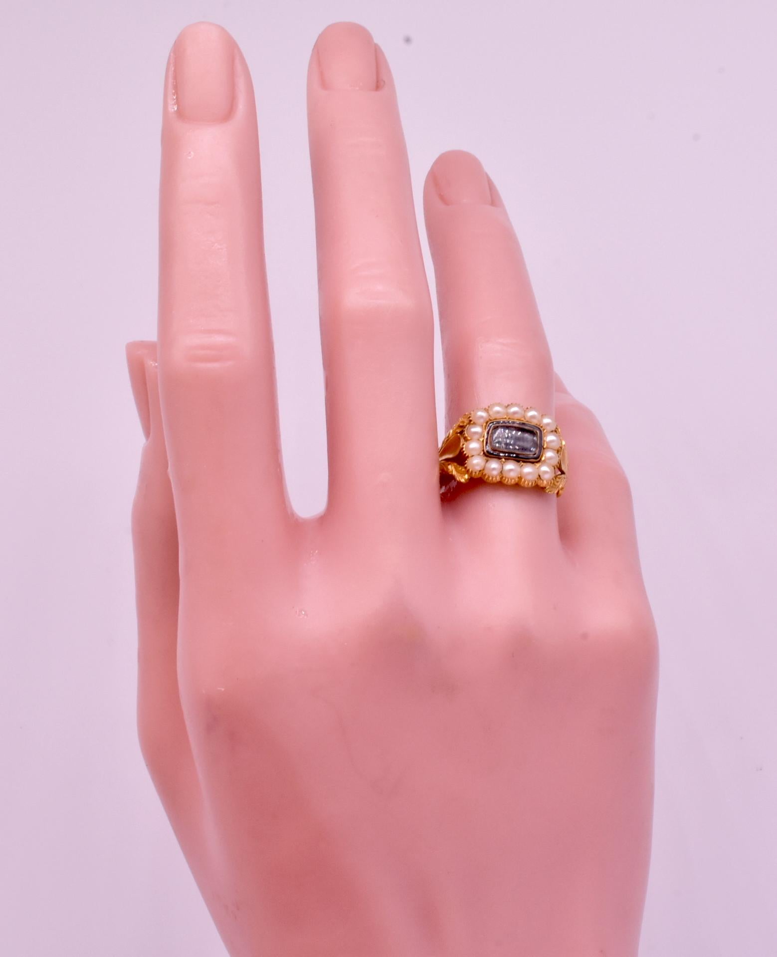 georgian pearl ring