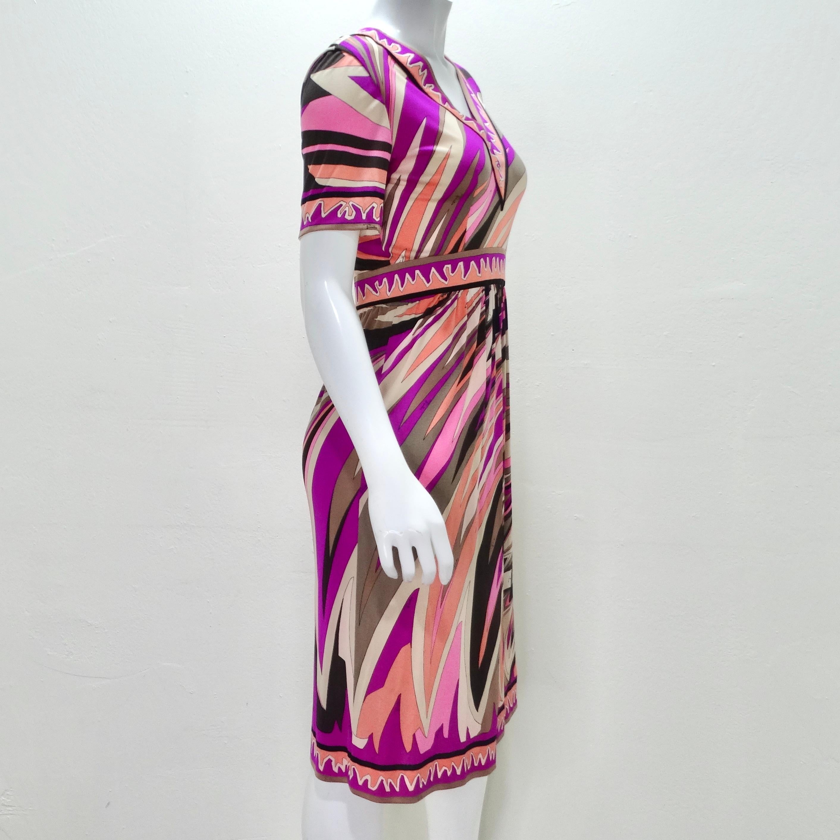 Pucci 1960s Printed Multicolor Dress In Good Condition For Sale In Scottsdale, AZ