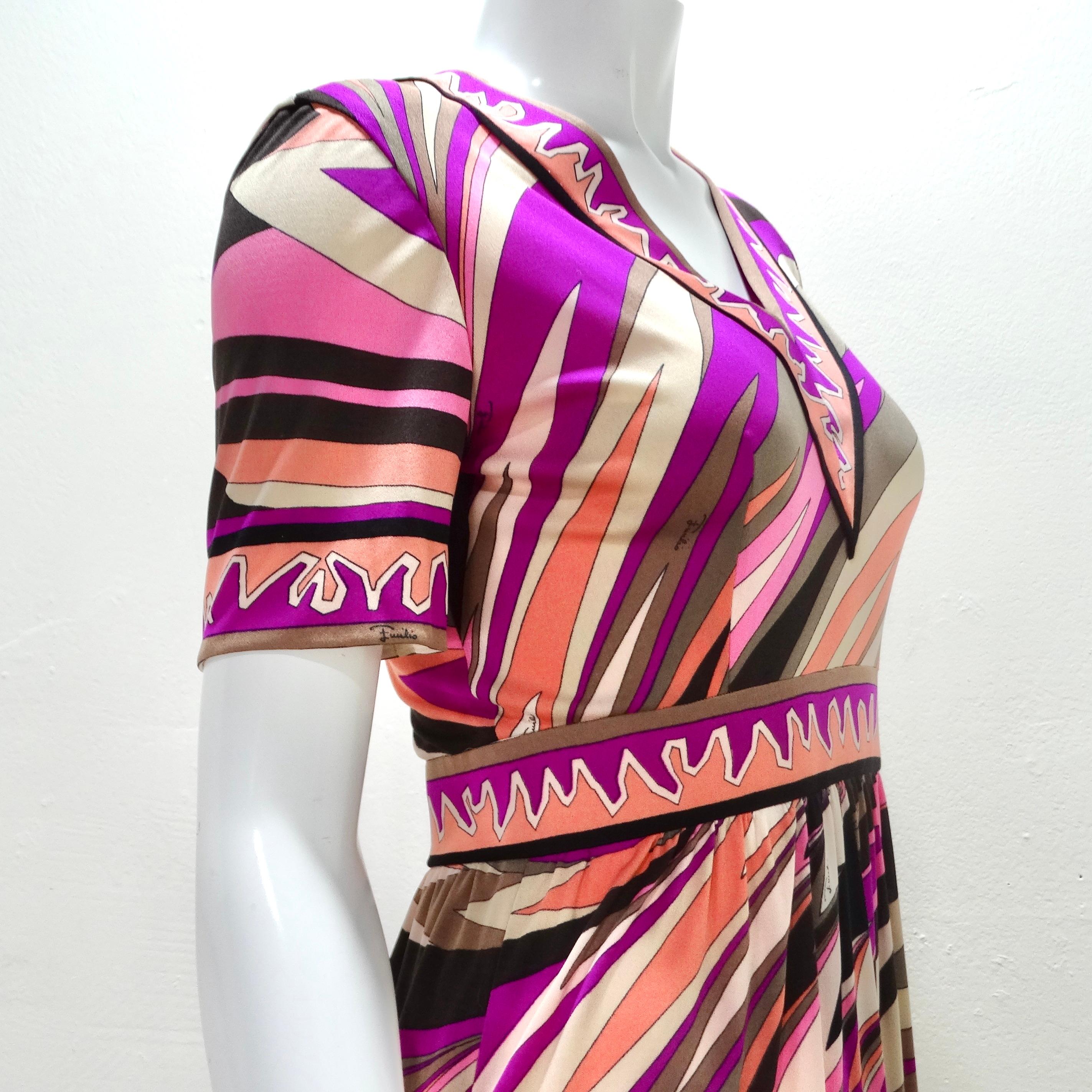 Women's or Men's Pucci 1960s Printed Multicolor Dress For Sale