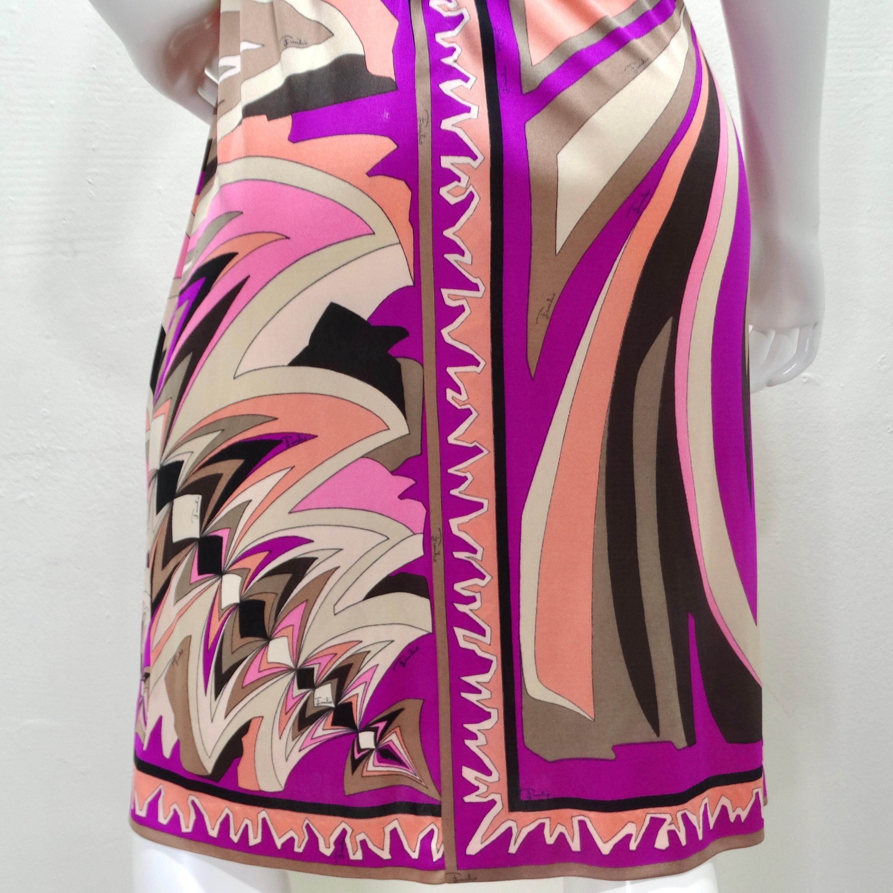 Pucci 1960s Printed Multicolor Dress For Sale 2