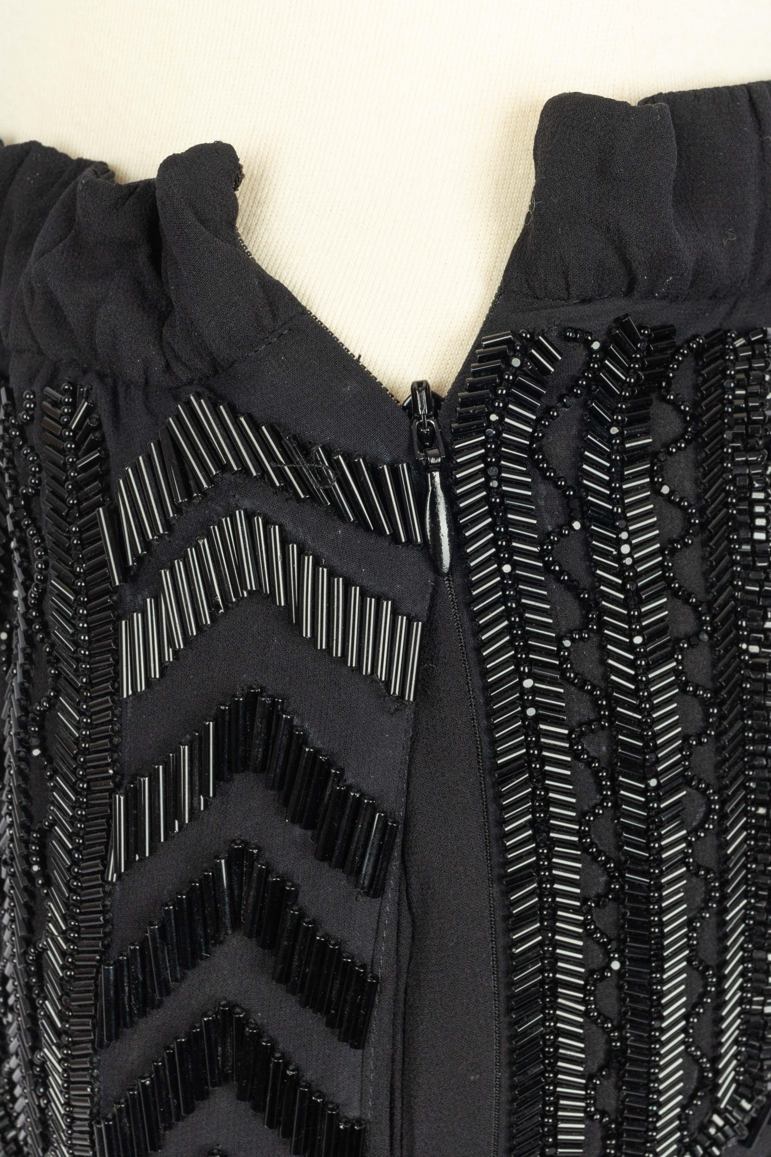 Pantalon noir à paillettes Pucci en vente 6