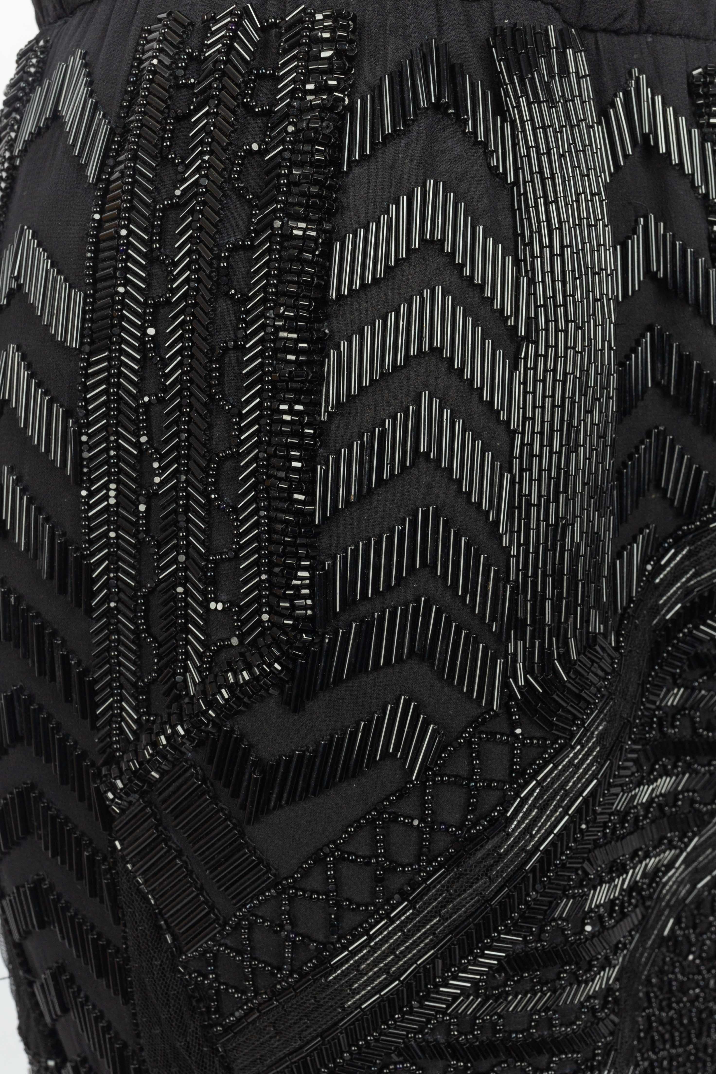 Pantalon noir à paillettes Pucci Excellent état - En vente à SAINT-OUEN-SUR-SEINE, FR